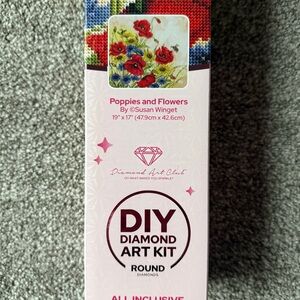 Diamond Art Club Poppies and Flowers by Susan Winget NEW UNOPENED